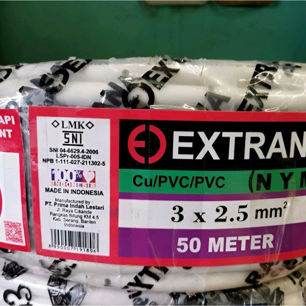 Kabel Nym 3x2,5mm Extrana / NYM 3x2,5mm Extrana / Nym 3x2.5mm Extrana