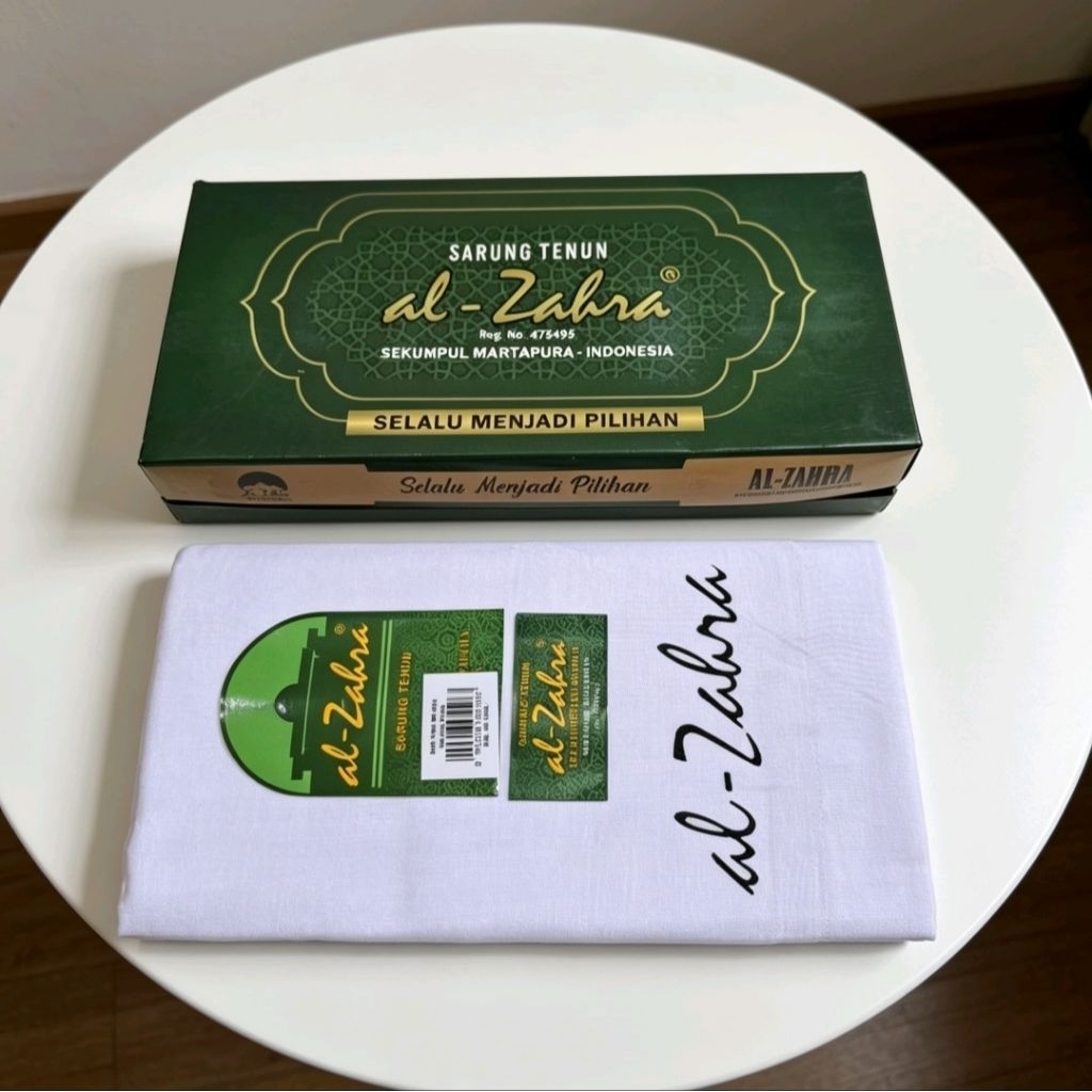 Sarung AL zahra putih polos