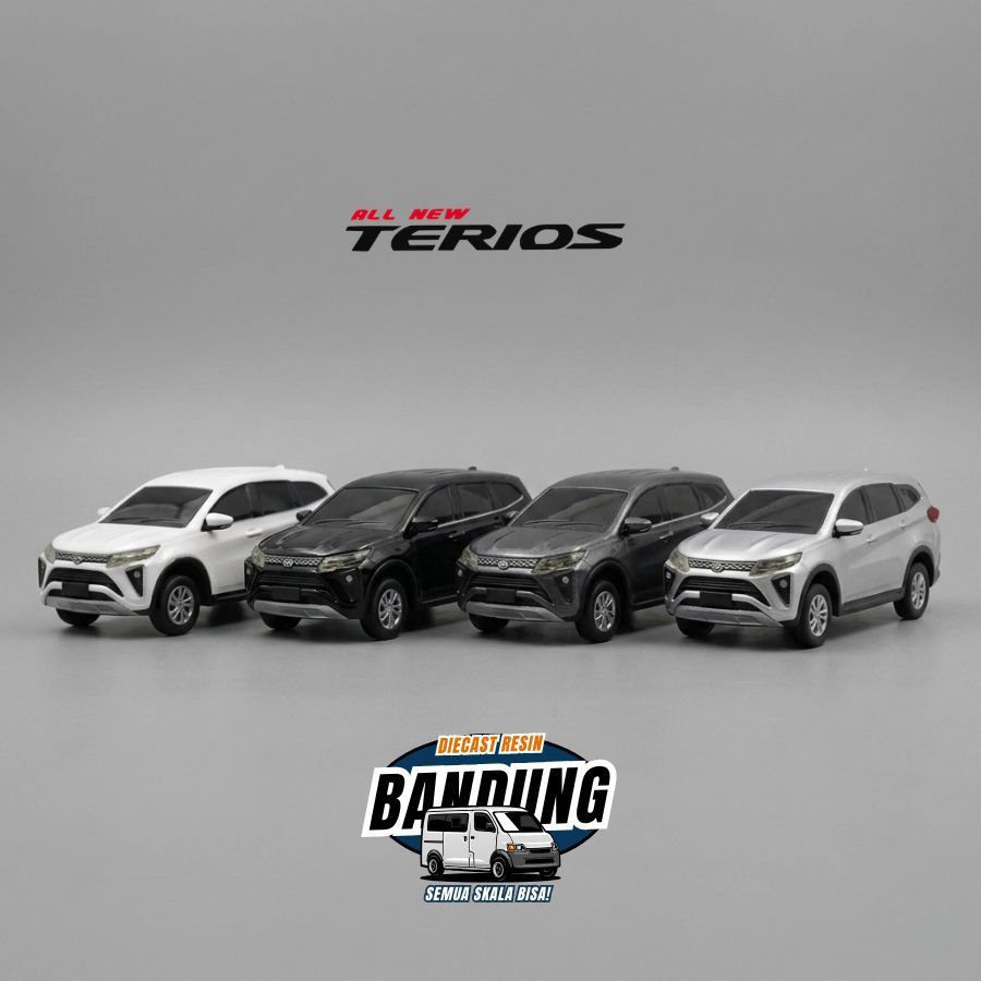 Resin 64 || Diecast Miniatur 3D Print Daihatsu Terios 2022 Skala 1:64 Custom Warna&Platnomor
