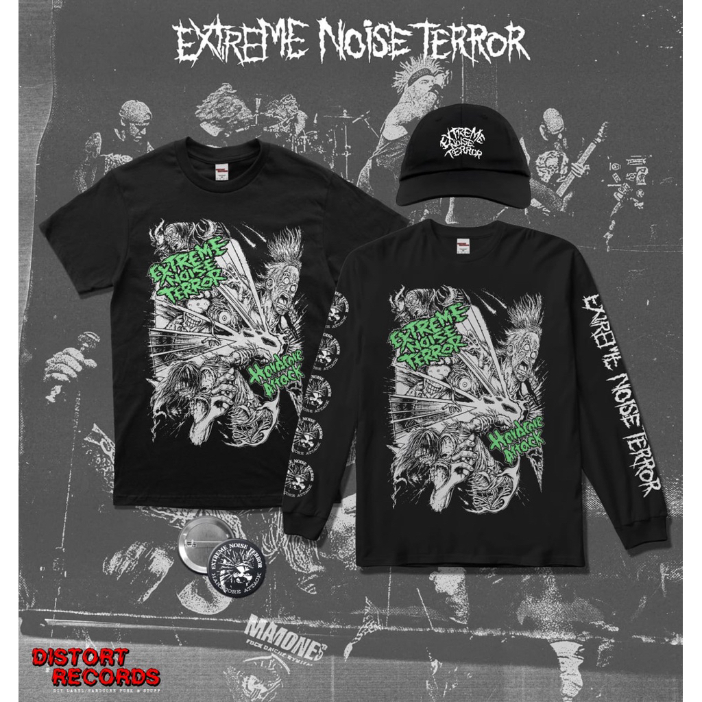 Extreme Noise Terror Original Kaos Band