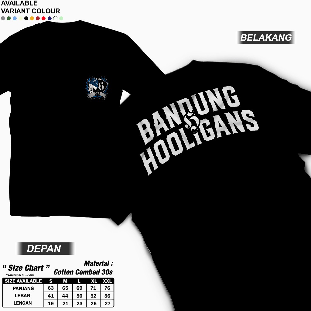Kaos Suporter Bandung Hooligans +022