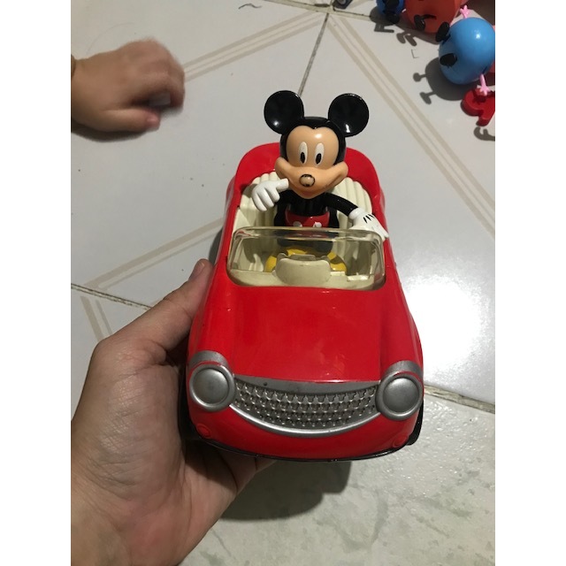 Mainan Mobil Car Disney Mickey Mouse Talking Cruise Mattel Original