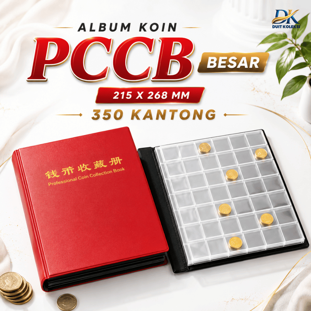 Album koin PCCB besar 215 x 268 mm 350 kantong