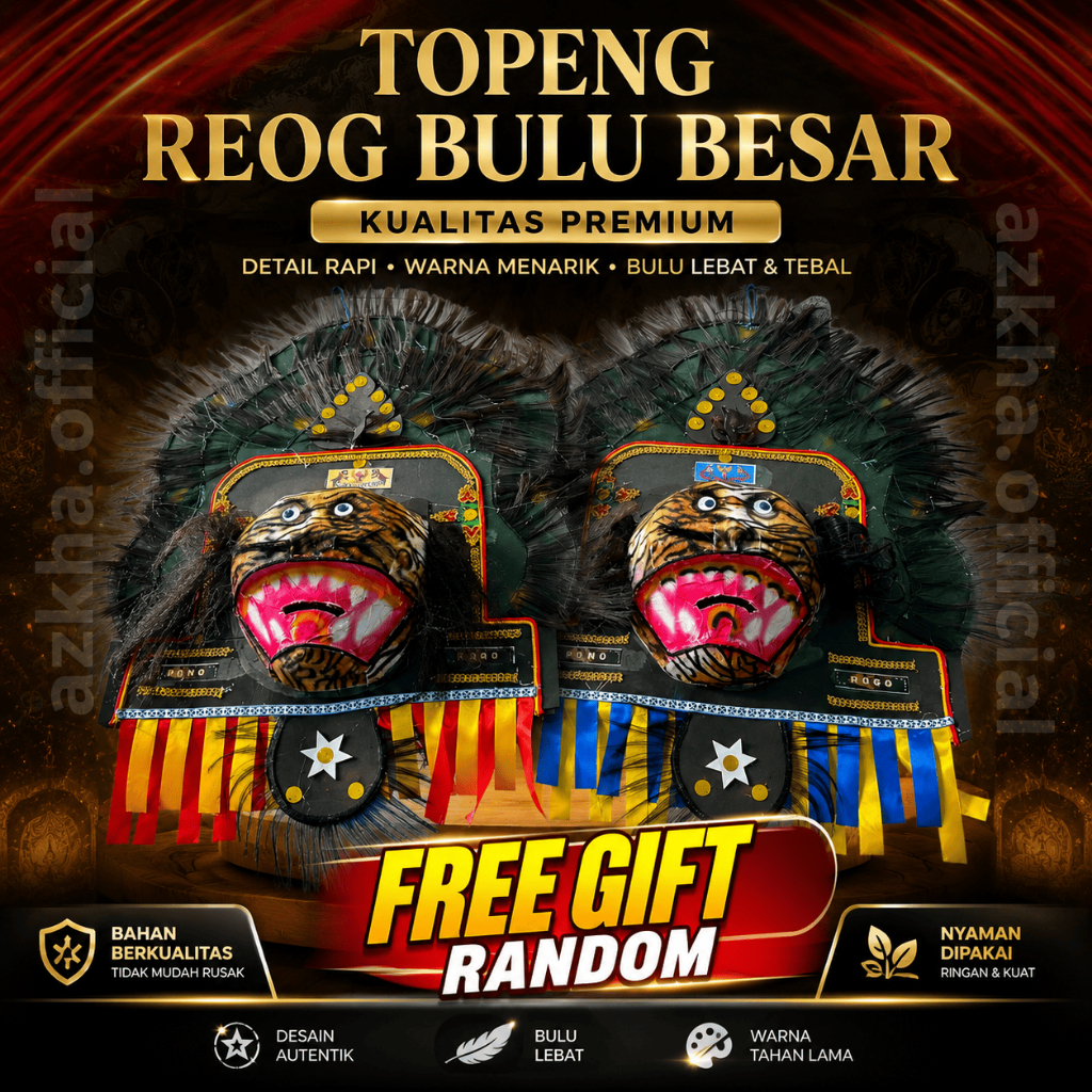 azkha.official2_PROMO Topeng Reog / Reog Ponorogo / Topeng Reog Bulu Besar / Kesenian Reog /  Reog P