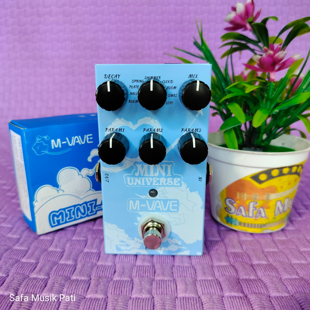 M-Vave Mini Universe Reverb Efek Gitar Normal Mulus No Minus, Like New