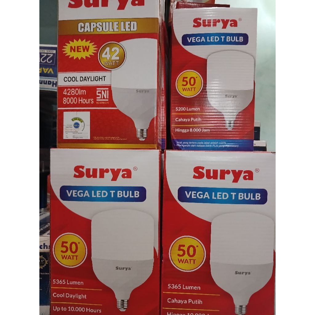 SURYA CAPSUL/LAMPU RUMAH MURAH TERANG