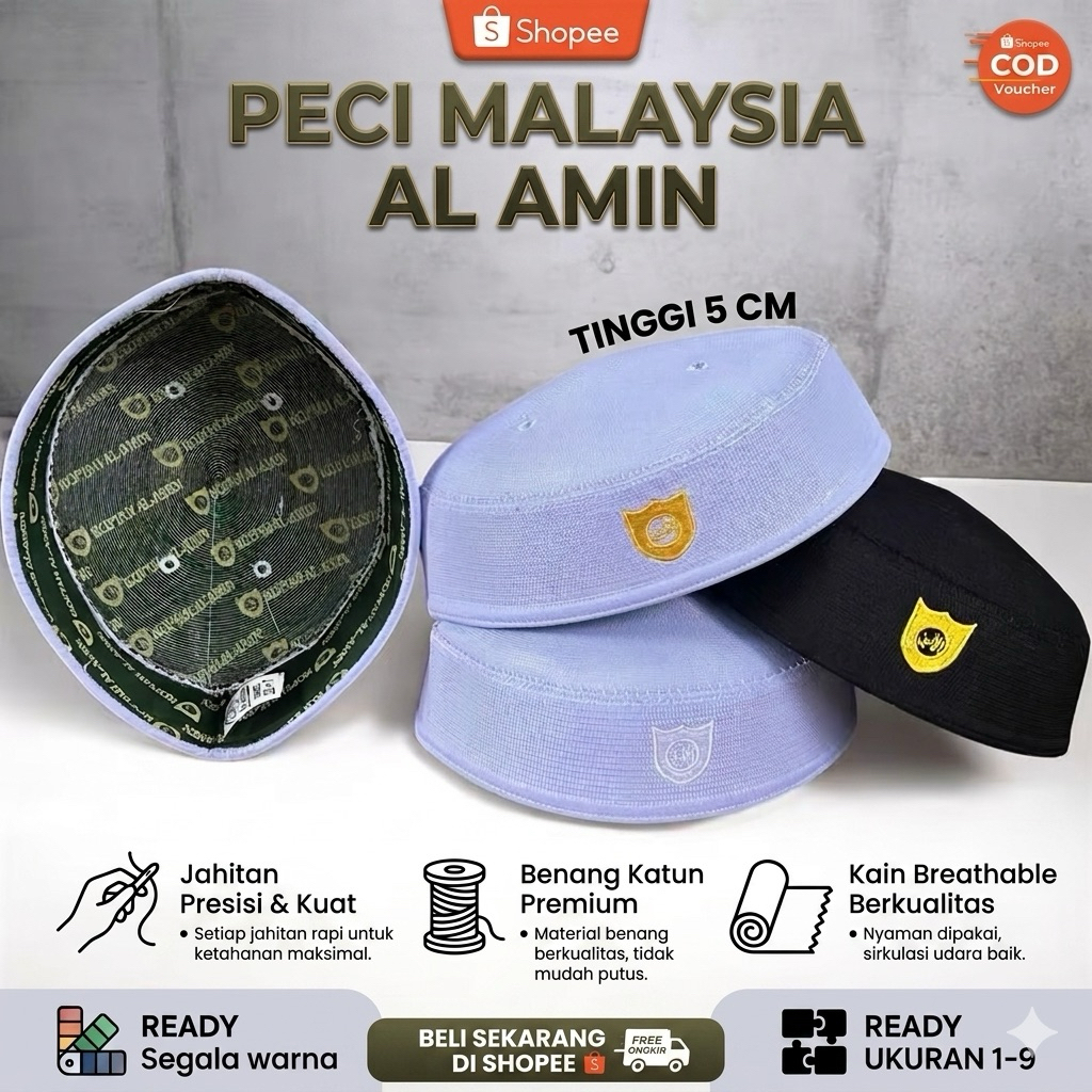 peci malaysia pendek 5 cm putih peci haji rajut pecia haji madinah peci haji iming peci hitam peci a