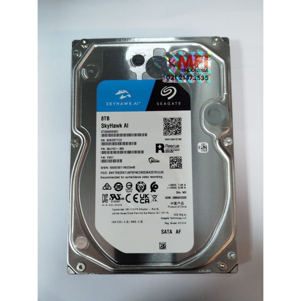 Hardisk Seagate Skyhawk 8TB MFI