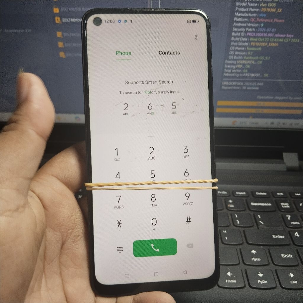 LCD ORI COPOTAN OPPO A54 TAMPILAN SHADOW
