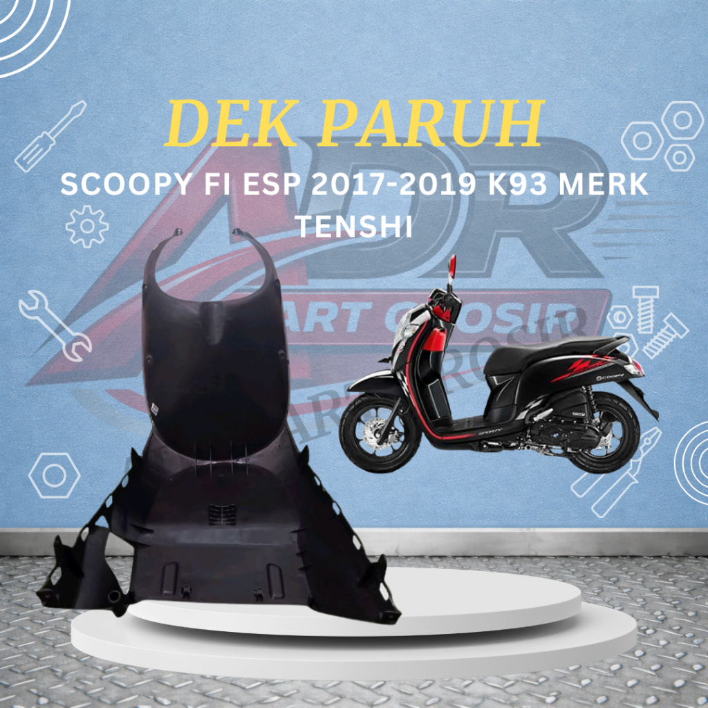 dek paruh scoopy donat dek lumpur scoopy esp cover front lower scoopy donat 2017-2020 k93 Tenshi