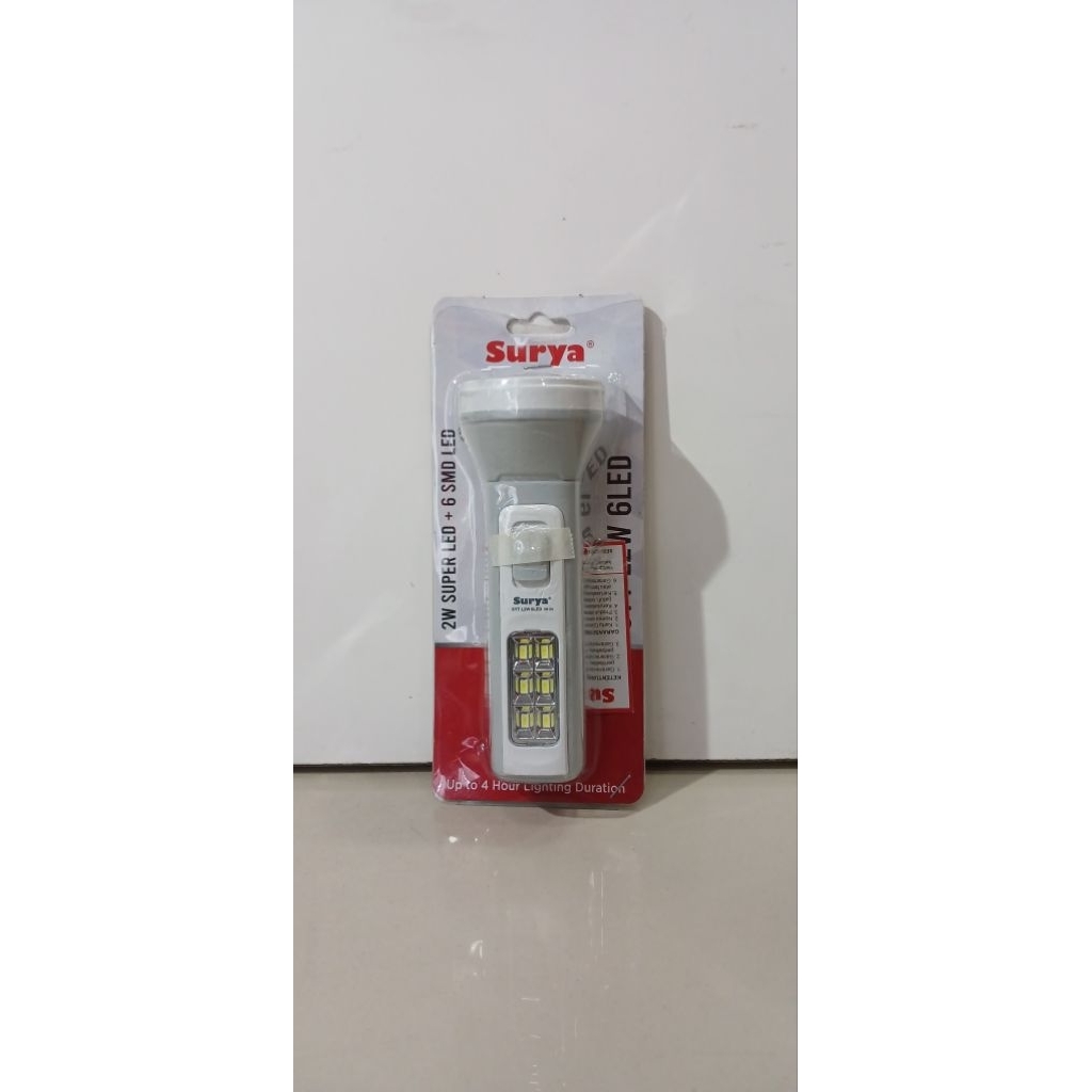 SURYA SENTER CAS 2W SUPER LED + 6SDM LED WHITE