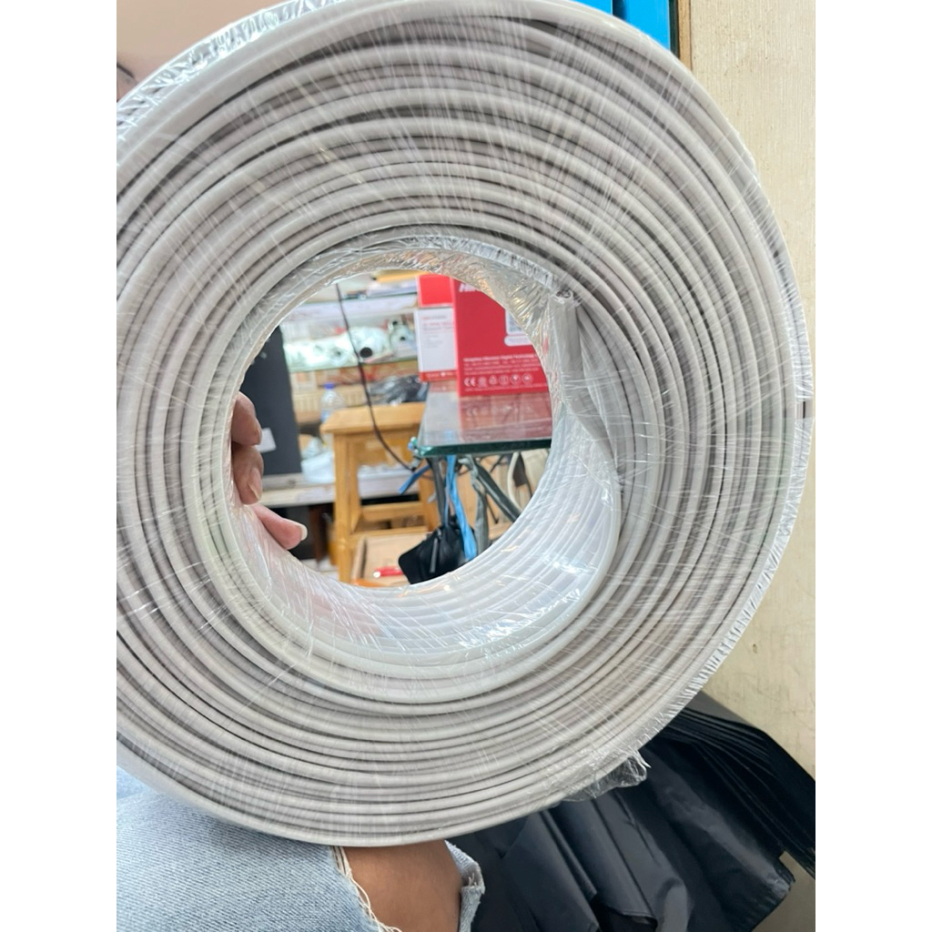 KABEL CCTV 100 METER RG59 + POWER KUALITAS BAGUS BISA BUAT INDOOR DAN OUTDOOR
