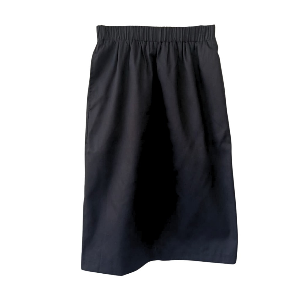 Lyne Halim Pocket Drill Midi Skirt – Rok Wanita Simple Modern, SKT-8486