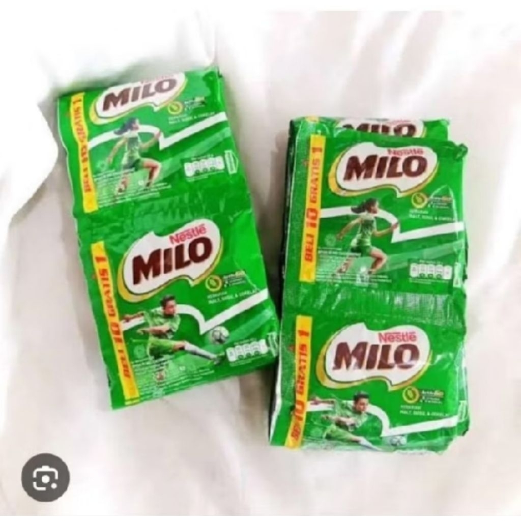 Milo bubuk Kemasan Sachet 22 Gram, 1 Renceng 10 Sachet