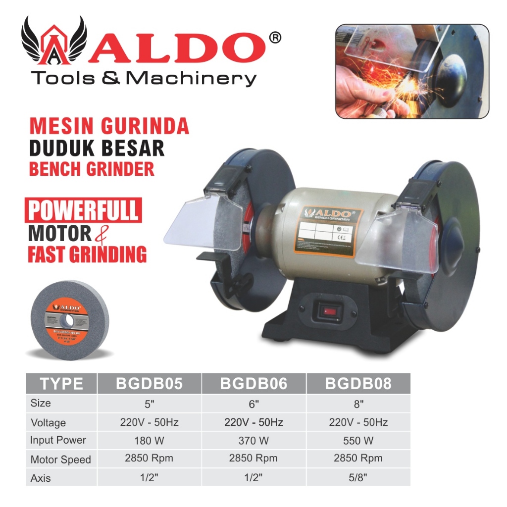 MESIN GURINDA DUDUK BODY BESAR / BENCH GRINDER MACHINE / BENCH GRINDER / MESIN GERINDA GURINDA DUDUK