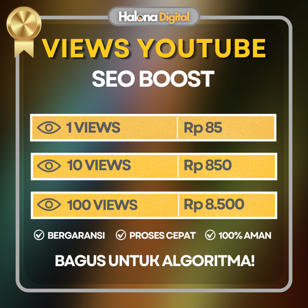 SEO Youtube View Organik - View Youtube Organik Aman - PROMO
