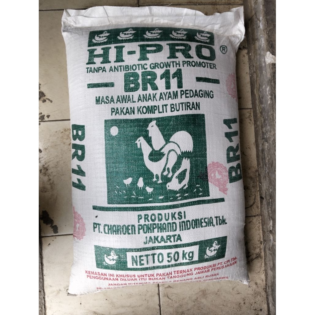 Pur BR11 HI-PRO PHOKPAND 1 Kg Pakan ayam,bebek, dan unggas lainnya tinggi protein dan vitamin
