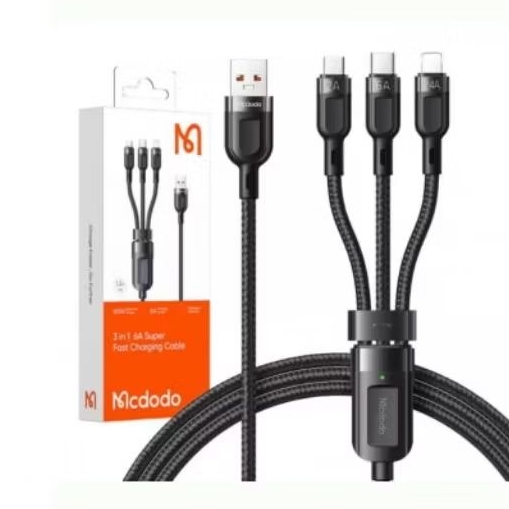 MCDODO KABEL 3 IN 1 FAST CHARGING 65W 1.2METER CA-093