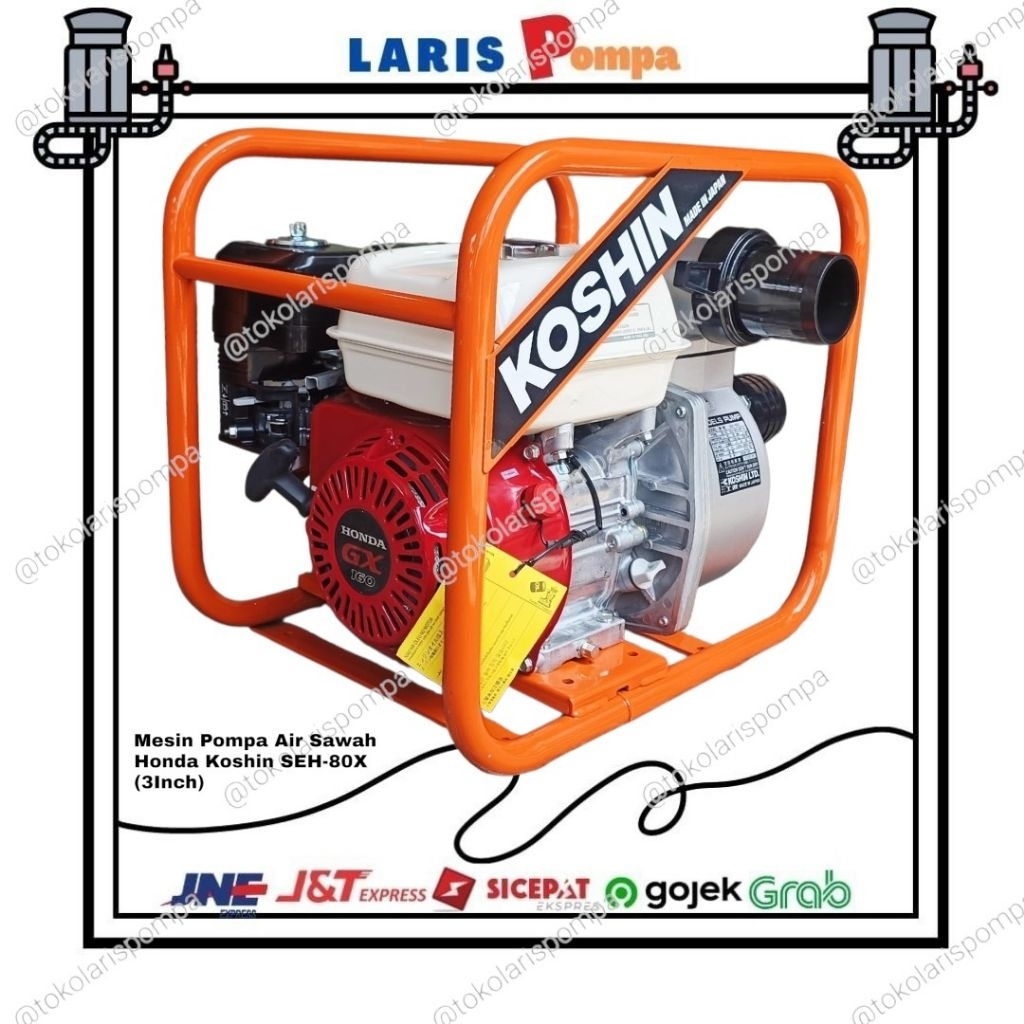 Mesin Pompa Air Sawah Honda Koshin SEH-80X (3Inch)