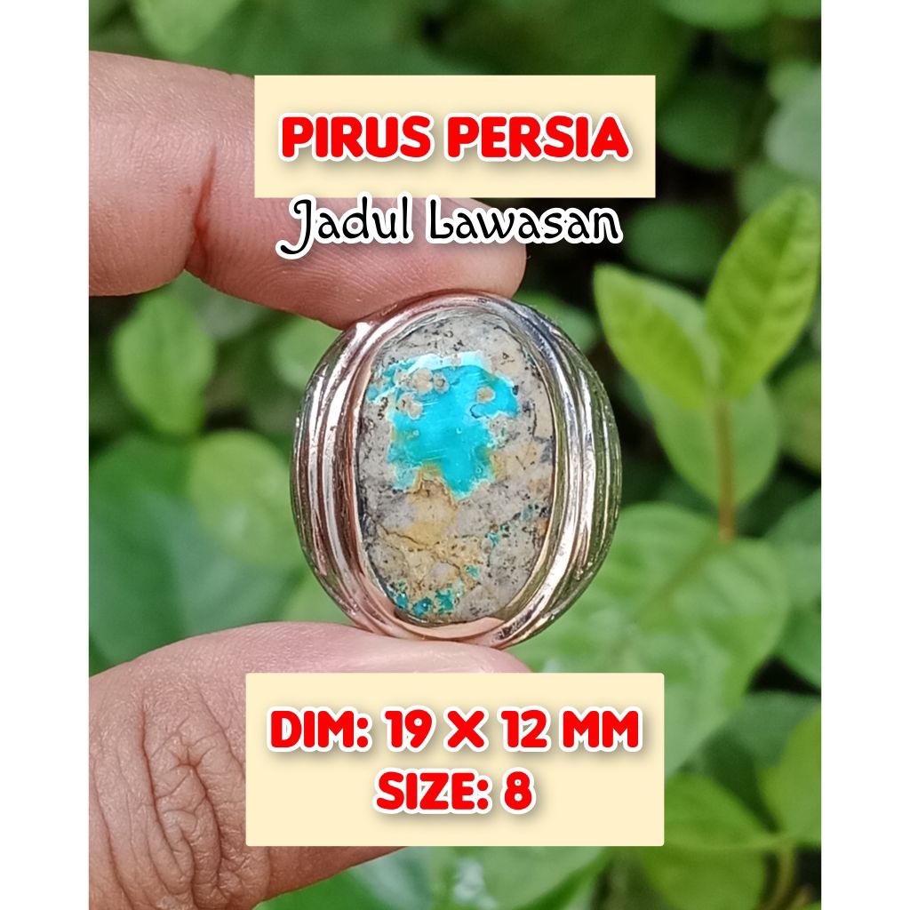 batu akik asli pirus Persia / tibet / jadul lawasan siap pakai.08