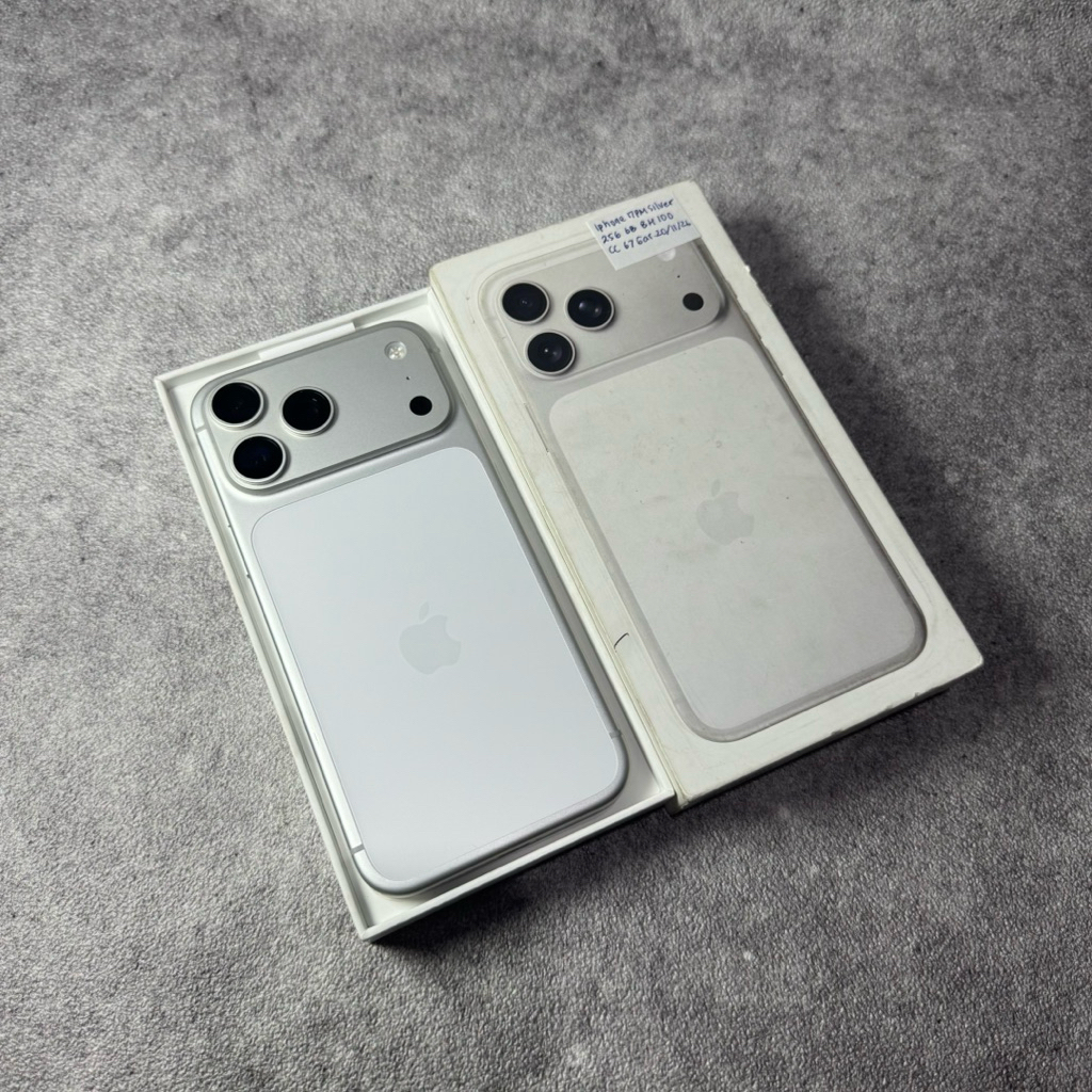 Iphone 17 Pro Max 256GB Silver BH 100 CC 67 Garansi 20/11/2026 Ibox