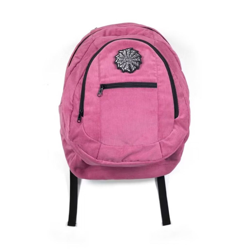 Corduroy Backpack Nivienne Pink Thanksinsomnia (SEGEL PLASTIK)