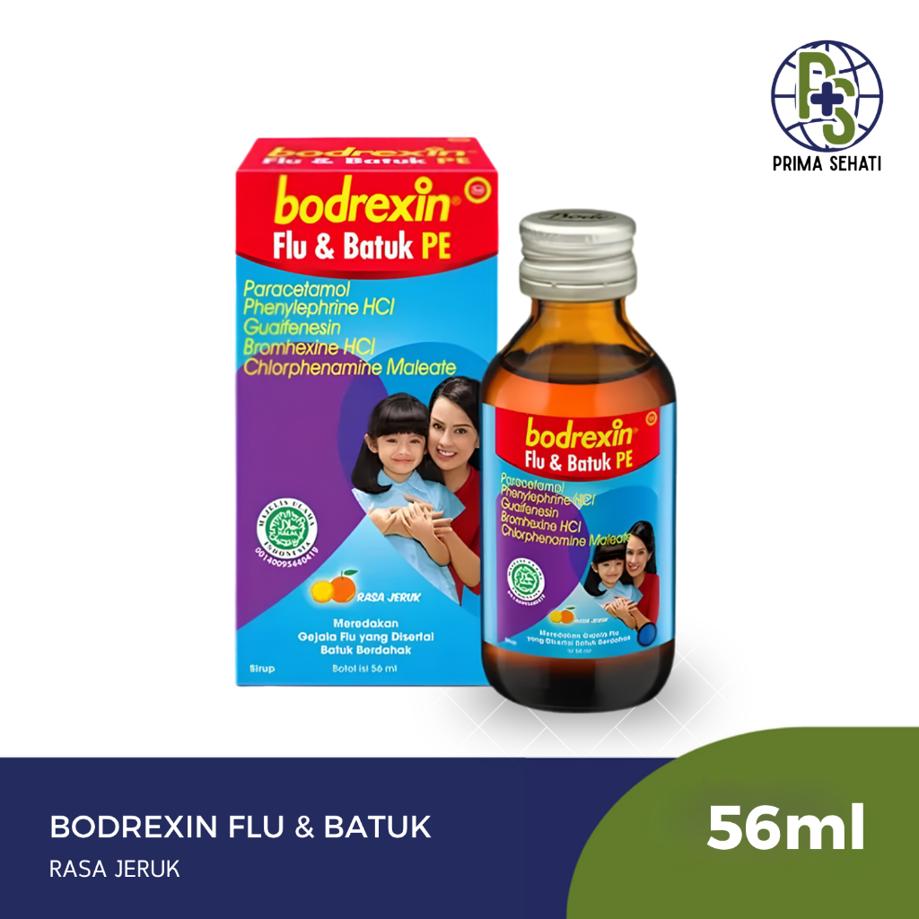 Obat Flu Obat Batuk Bodrexin Flu Dan Batuk Sirup - 56ML
