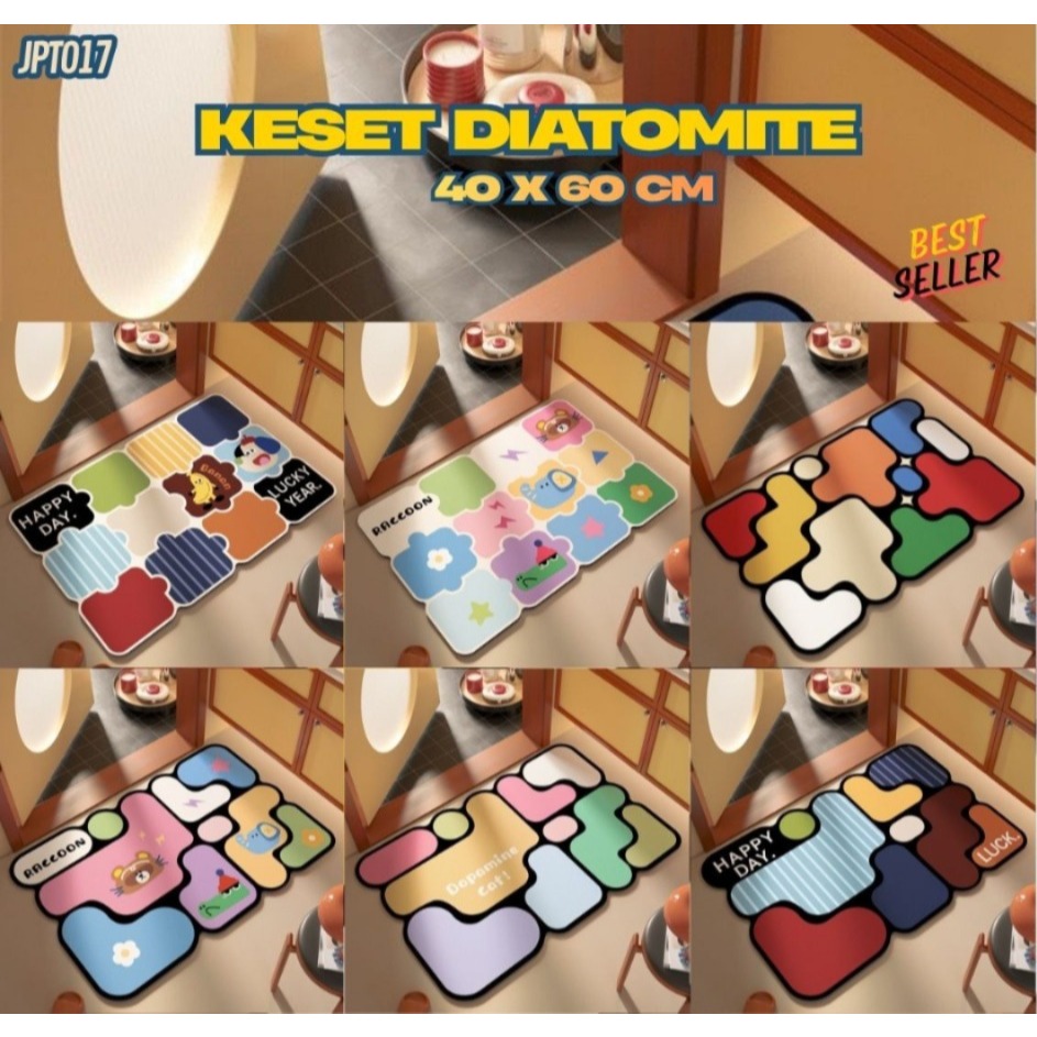 Diatomite Keset  | Keset Kaki Diatomite | Karpet Kamar Mandi