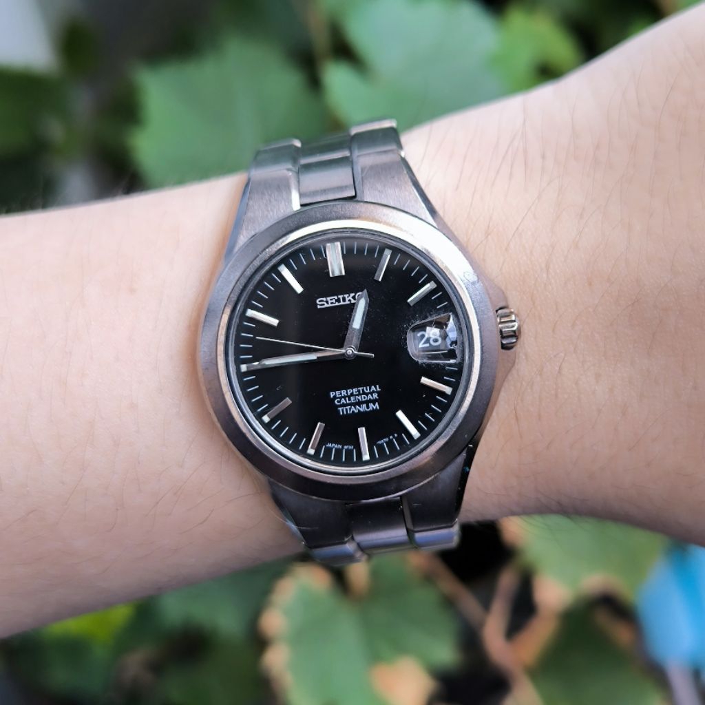 Seiko Perpetual Calendar Titanium 8F32 - 0220