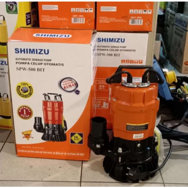 Pompa Celup Shimizu SPW 500 BIT 2inch Automatis Submersible Pump