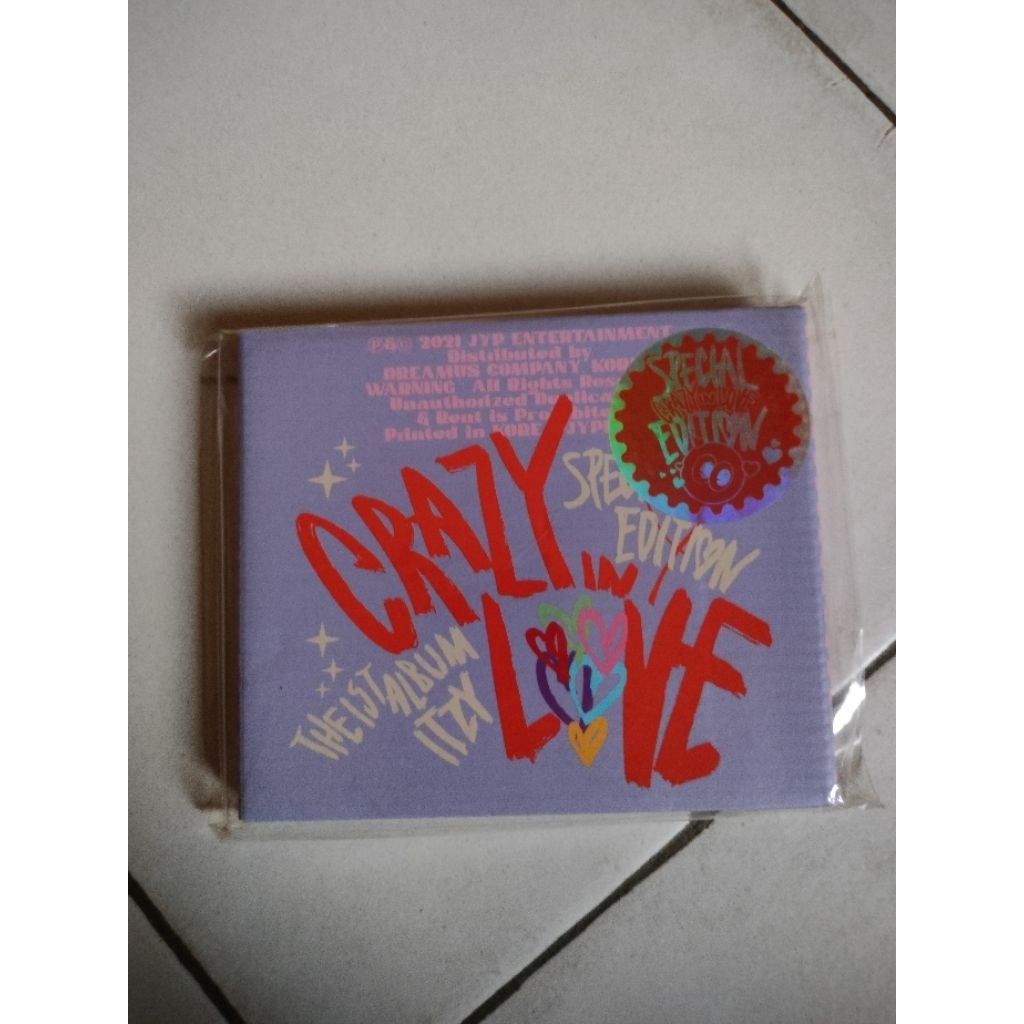 album only ITZY crazy in love special edition jewel