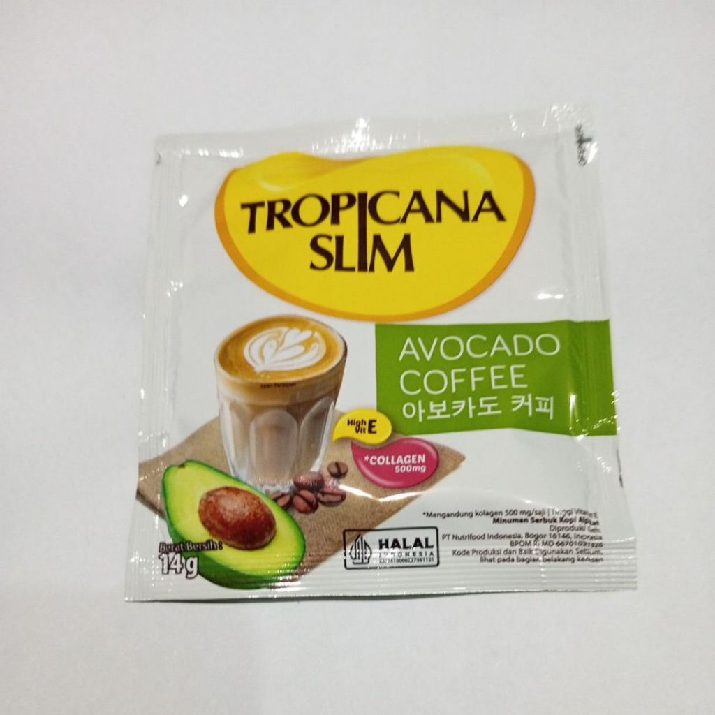 Tropicana Slim Avocado Coffee Sachet Eceran