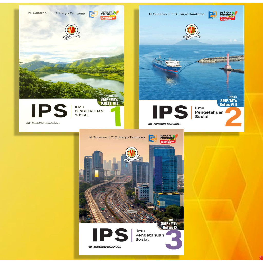 [Penerbit Erlangga] IPS SMP/MTS KELAS 7, 8 & 9 KURIKULUM MERDEKA REVISI PEMBELAJARAN MENDALAM ORIGIN