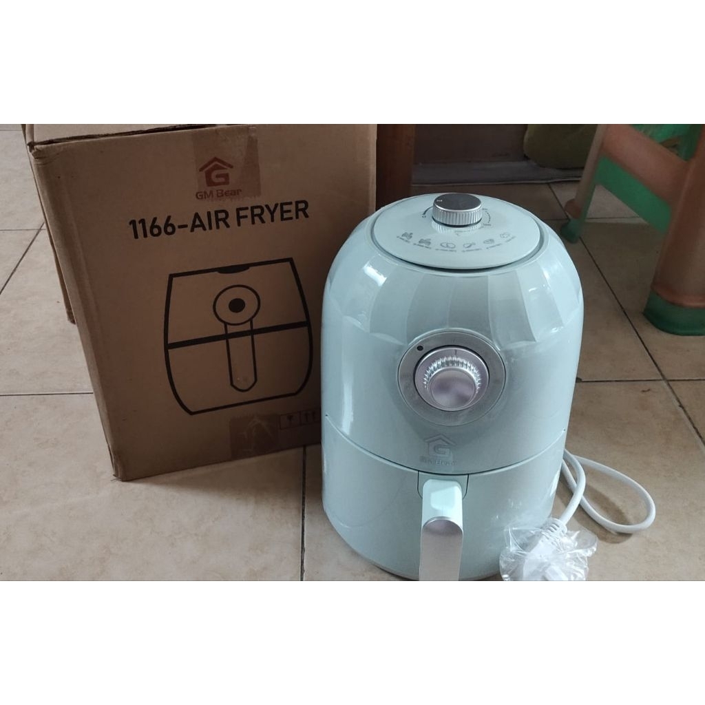 GM Bear Air Fryer 1166 Penggorengan Tanpa Minyak 2L Green