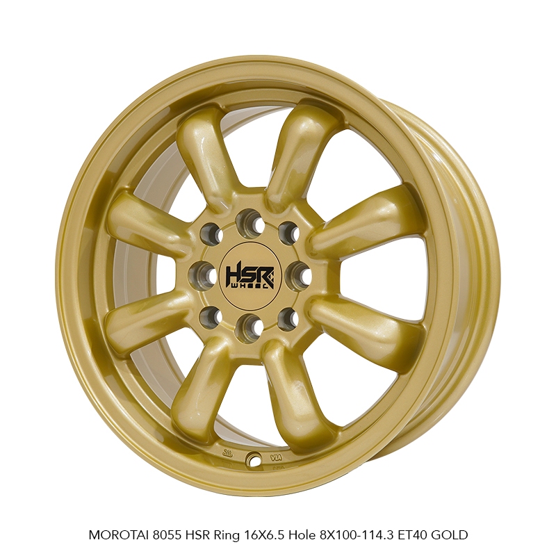 VELG MOBIL R16 HSR MOROTAI 8055 HSR R16X6,5 H8X100-114,3 ET40 GOLD (SUPER SALE) 4 PCS VELG