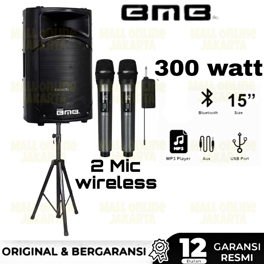 Speaker aktif bmb 15 inch mn115a bt bluetooth karaoke mn 115a
