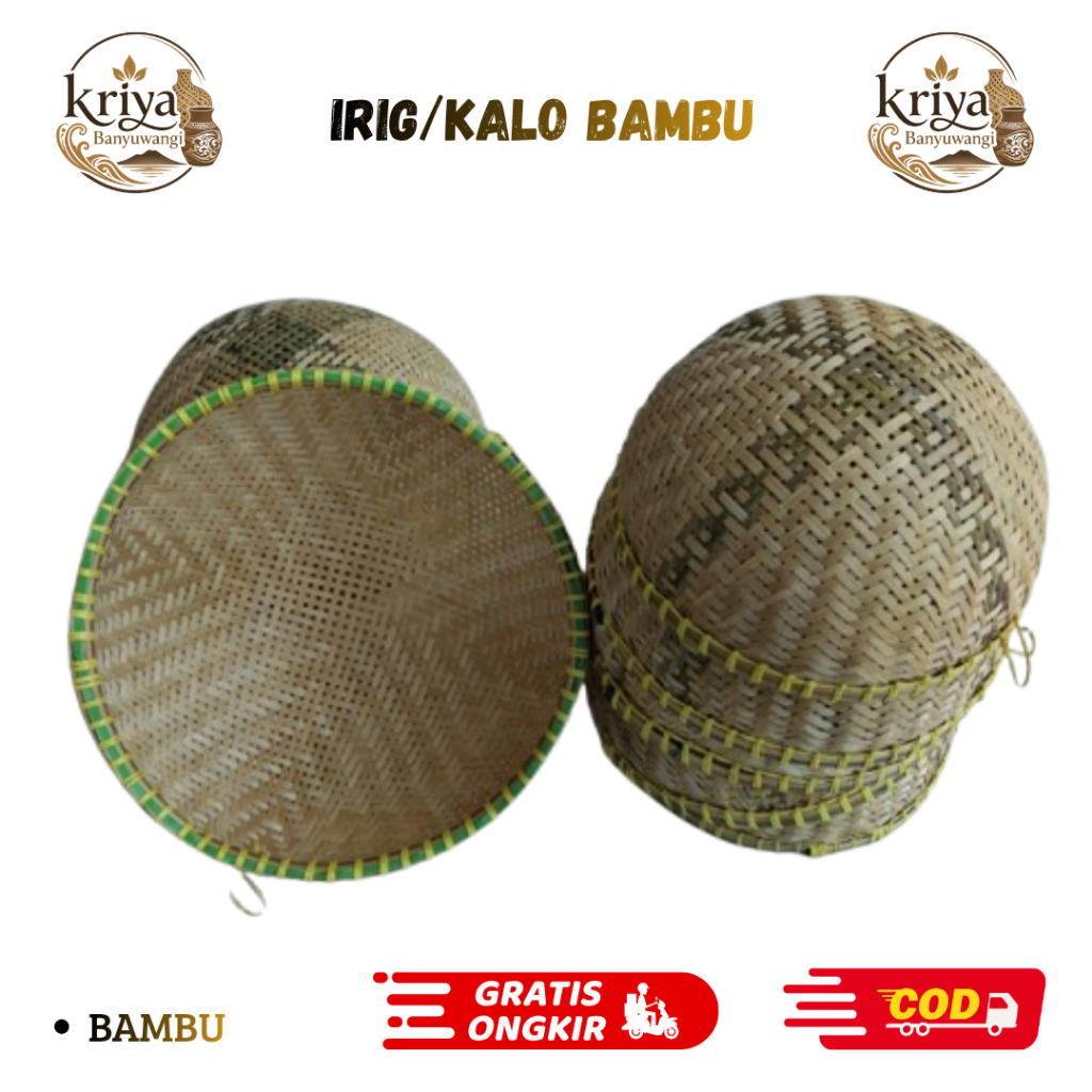 Irig Anyaman Bambu , Kalo Bambu 20 Cm , Kalo Bambu 30 Cm