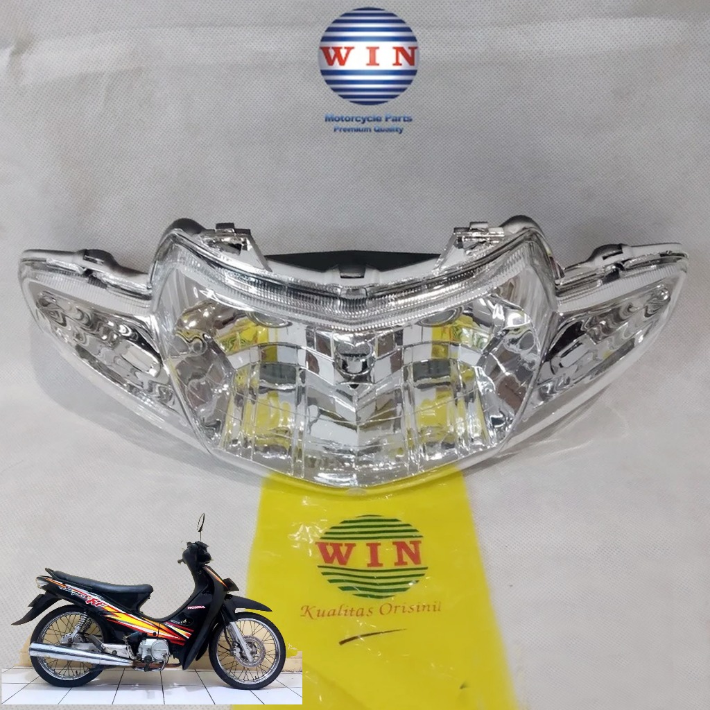 LAMPU DEPAN HONDA SUPRA FIT 2005 / REFLEKTOR SUPRA FIT 2005 MERK WIN