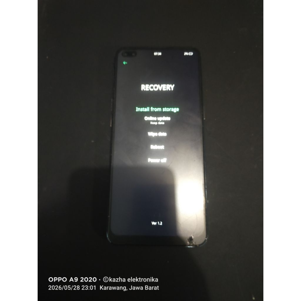 Oppo Reno 4 minus mentok recovery