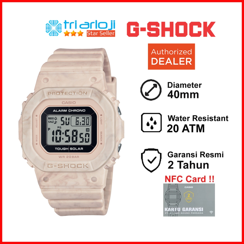 Casio G-SHOCK GMS-S5600RT-4DR Jam Tangan Wanita Digital Solar GSHOCK GMS-S5600RT-4 GMSS5600RT GMS S5