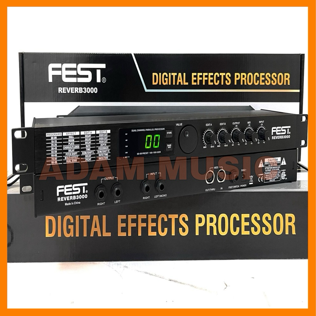 EFEK VOCAL FEST REVERB3000 REVERB 3000 ORIGINAL