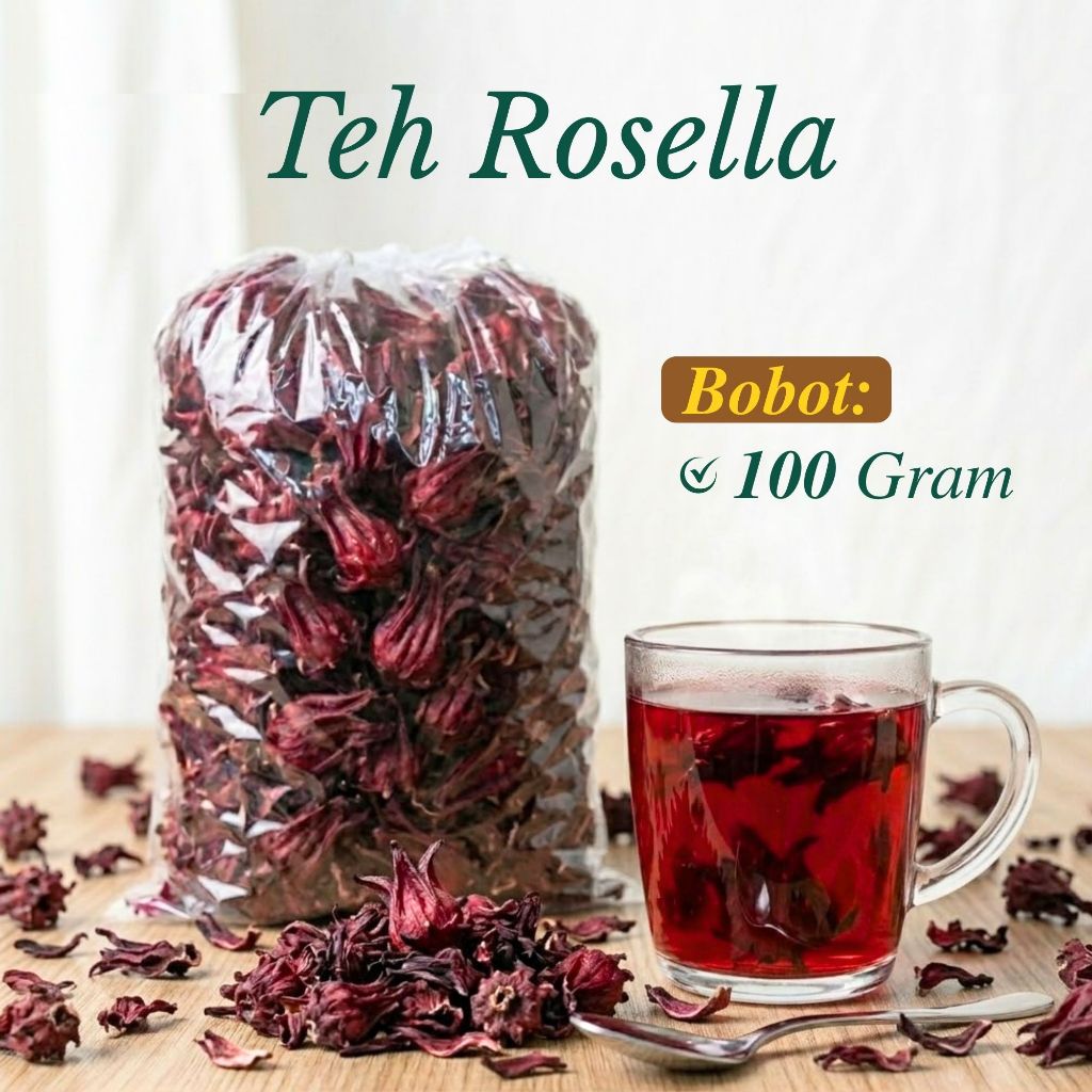 Jogja Herbal / Rosela Kering 100gram PROMO Teh Rosella Organik
