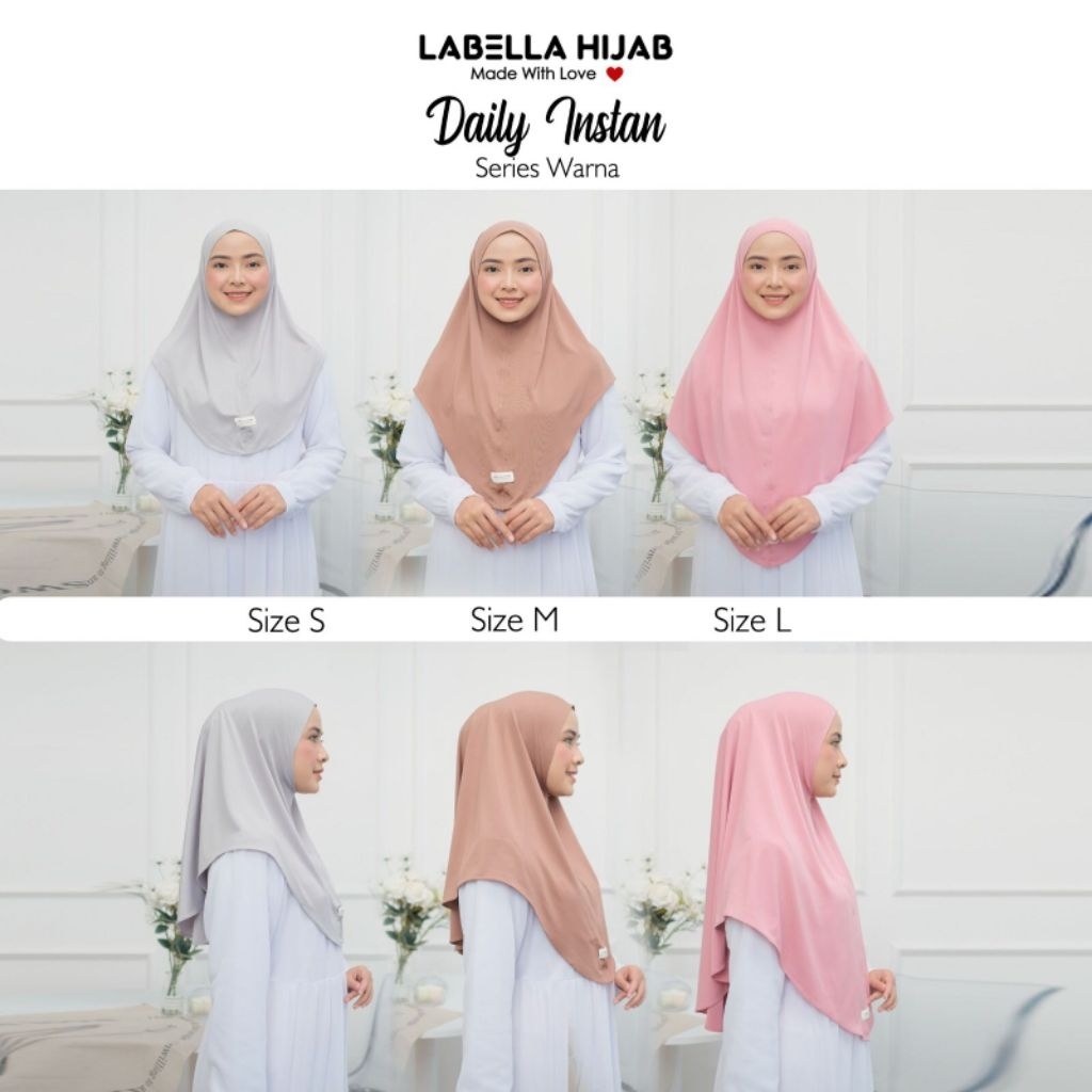 daily hijab/daily instan/hijab murah/ ORI labella