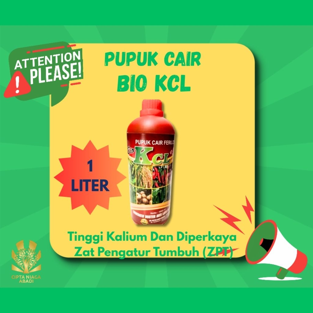 Pupuk Cair Kalium Bio KCL, 1 Liter
