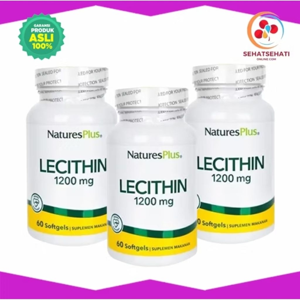 Preloved isi 22 Natures Plus Lecithin 60 Softgels - Menjaga Kesehatan Kolesterol dan Otak