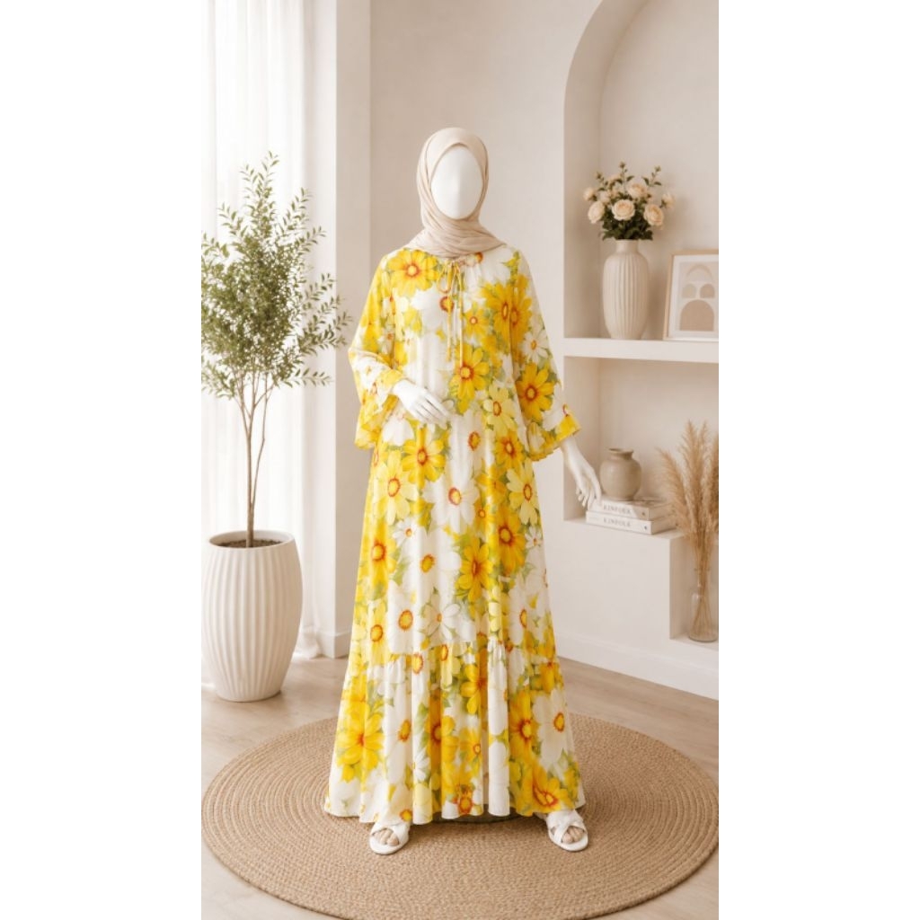 humaira homedress / homedress rayon terbaru / homedress rayon premium