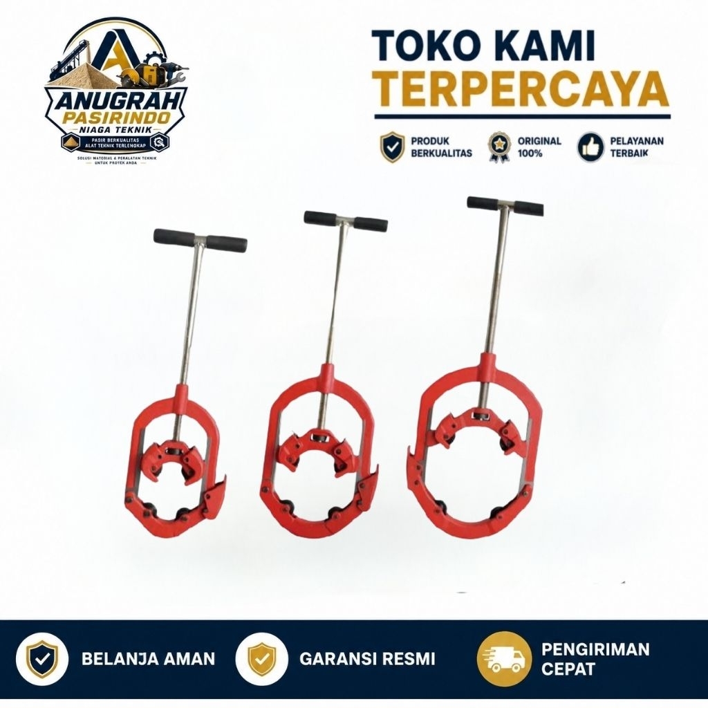 Hinged Pipe Cutter 4"-6" 114-168mm 7.1mm H6S BARTON Alat Cold Cutting Pipa 4in 6in Gunting Pemotong 