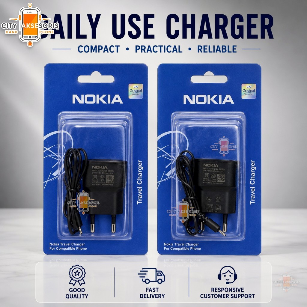 [MICRO] Travel Charger Nokia Lumia USB Micro Packing Press Casan HP Nokia Android lama