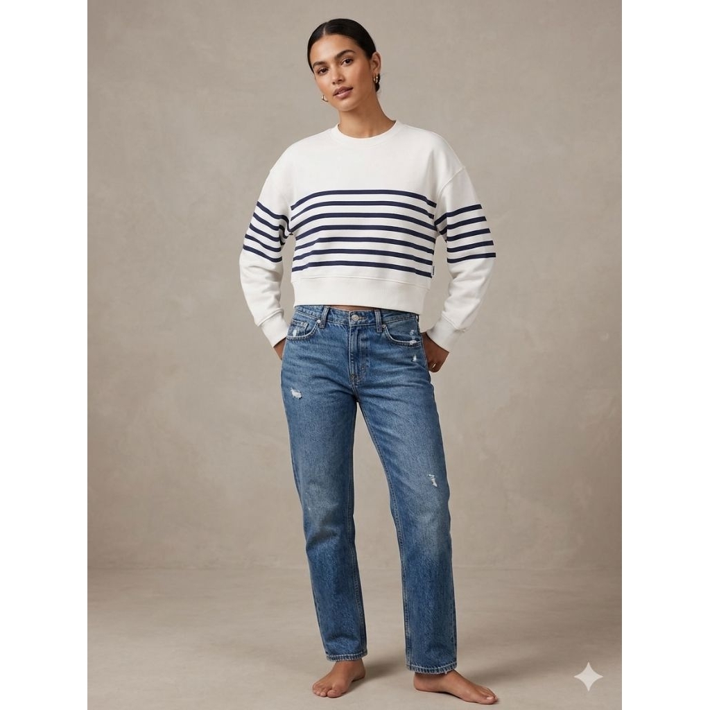 Preloved Bershka | Sweater Bershka | Sweater Crop | Sweater Wanita | Sweater Oversize