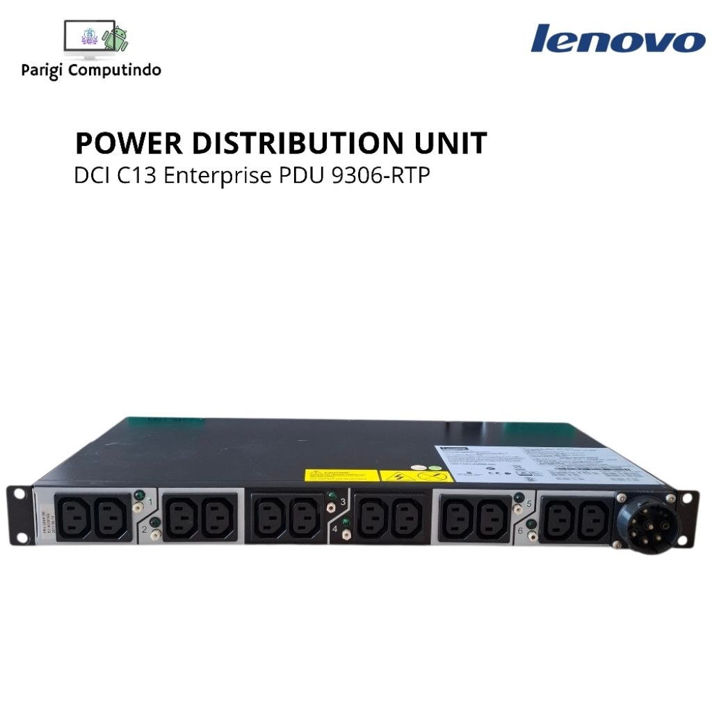Lenovo Enterprise PDU IBM 9306-RTP C13 Rackmount 1U 12 Port IEC C13 Power Distribution Unit Server R